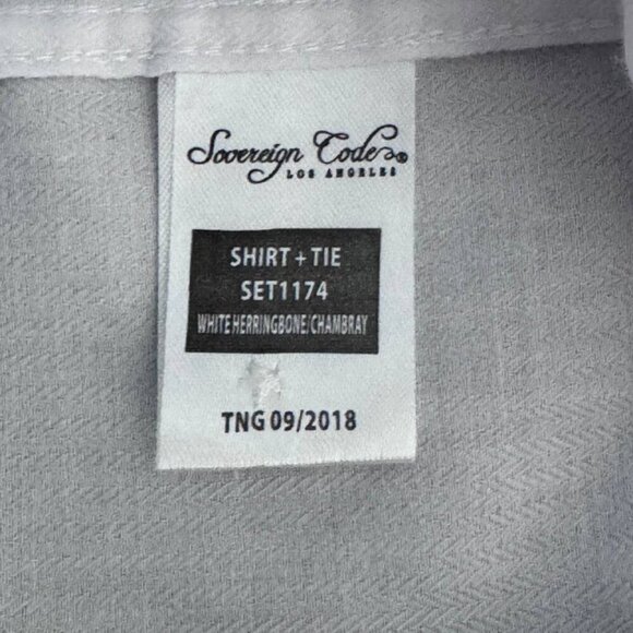 NWOT! Sovereign Code Boy’s Cotton White Button-Down Classic Dress Shirt – Size 4 - Picture 6 of 8